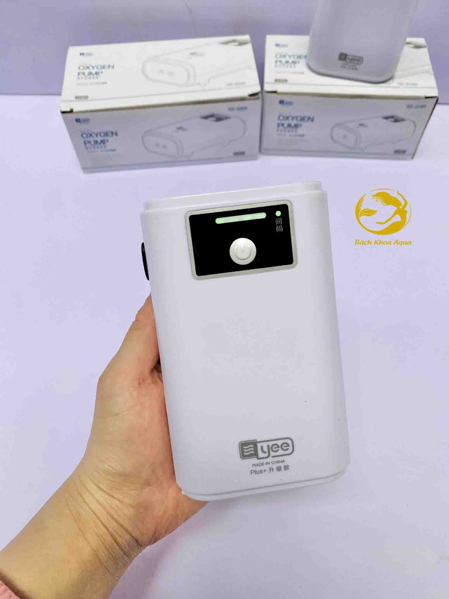Máy sủi tích điện YEE S100A / S200A cho bể cá
